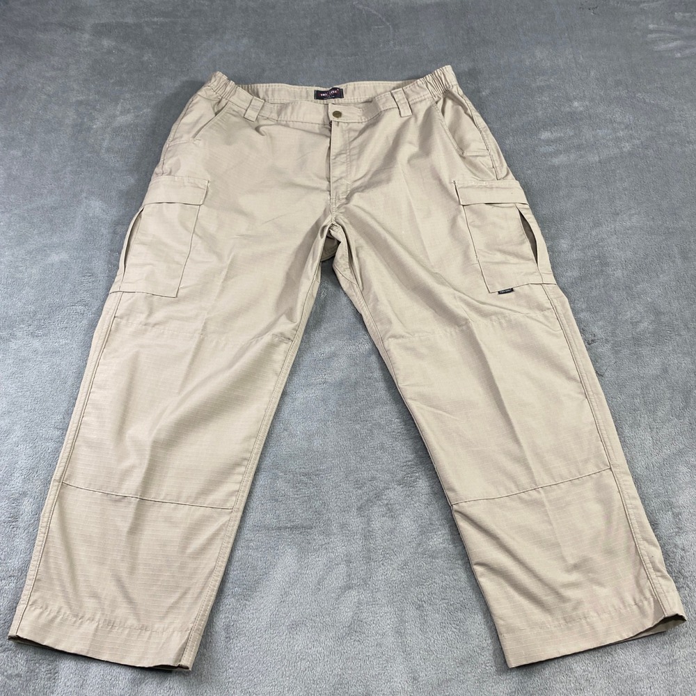 TRU-SPEC Mens Khaki Tactical Cargo Pants Work Utility Size 44W